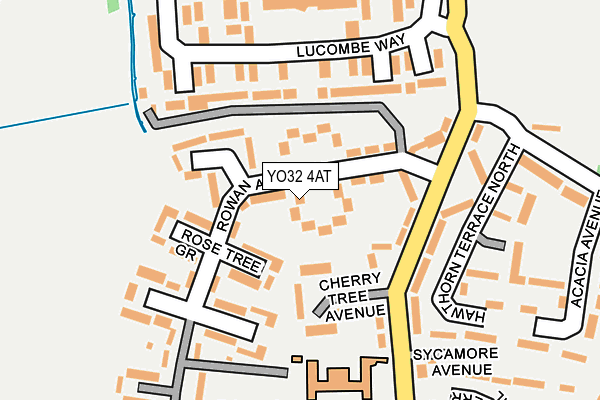 YO32 4AT map - OS OpenMap – Local (Ordnance Survey)