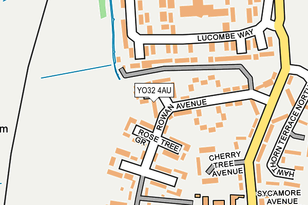 YO32 4AU map - OS OpenMap – Local (Ordnance Survey)