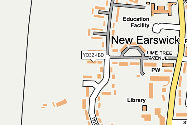 YO32 4BD map - OS OpenMap – Local (Ordnance Survey)