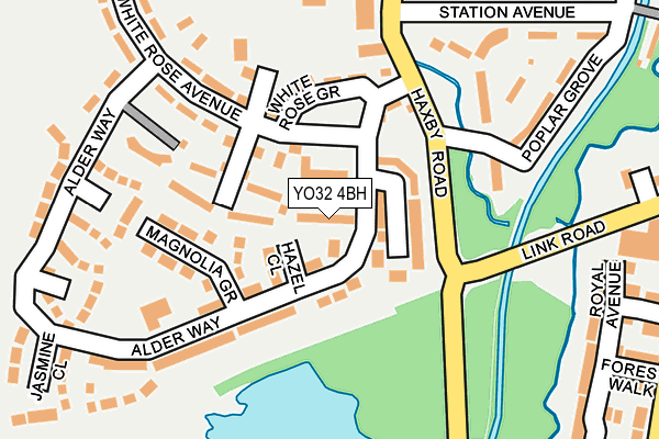 YO32 4BH map - OS OpenMap – Local (Ordnance Survey)