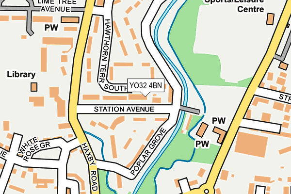 YO32 4BN map - OS OpenMap – Local (Ordnance Survey)