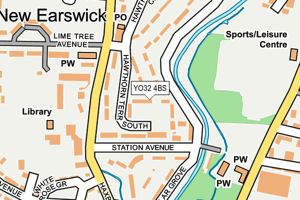 YO32 4BS map - OS OpenMap – Local (Ordnance Survey)