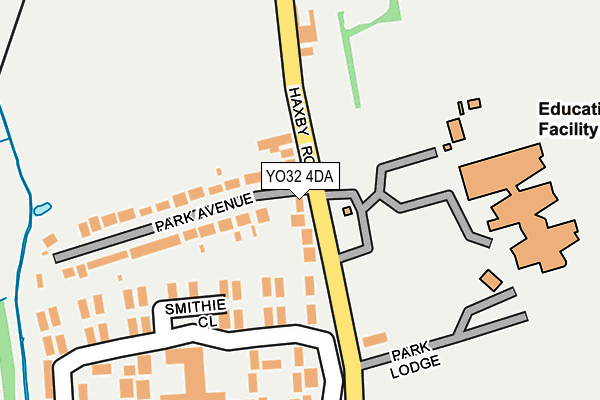 YO32 4DA map - OS OpenMap – Local (Ordnance Survey)