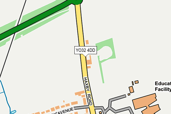 YO32 4DD map - OS OpenMap – Local (Ordnance Survey)