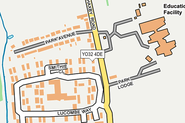 YO32 4DE map - OS OpenMap – Local (Ordnance Survey)