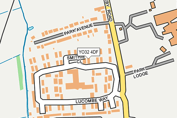 YO32 4DF map - OS OpenMap – Local (Ordnance Survey)