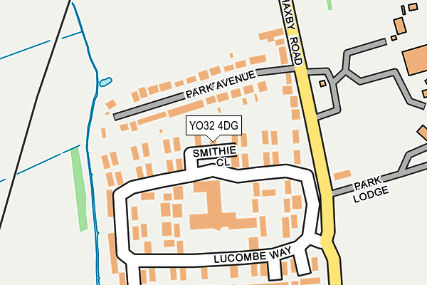 YO32 4DG map - OS OpenMap – Local (Ordnance Survey)