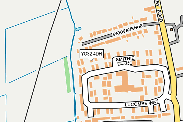 YO32 4DH map - OS OpenMap – Local (Ordnance Survey)