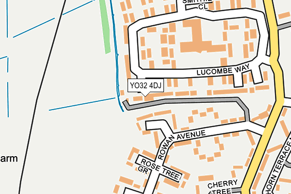 YO32 4DJ map - OS OpenMap – Local (Ordnance Survey)