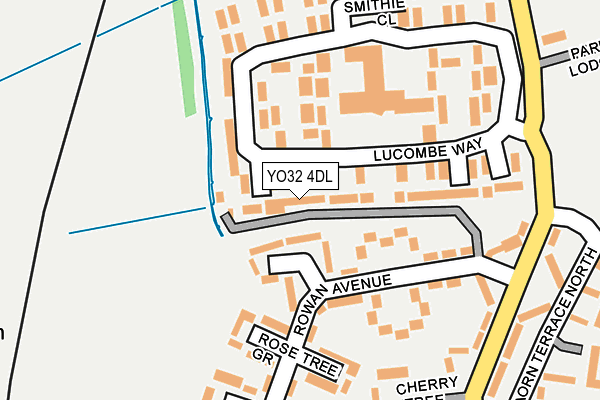 YO32 4DL map - OS OpenMap – Local (Ordnance Survey)