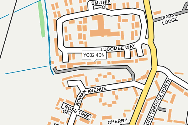 YO32 4DN map - OS OpenMap – Local (Ordnance Survey)