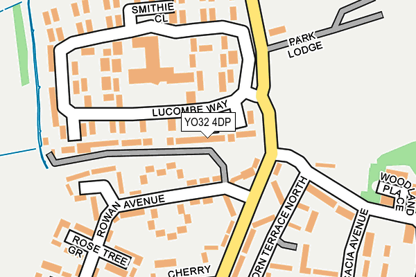 YO32 4DP map - OS OpenMap – Local (Ordnance Survey)