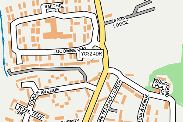 YO32 4DR map - OS OpenMap – Local (Ordnance Survey)