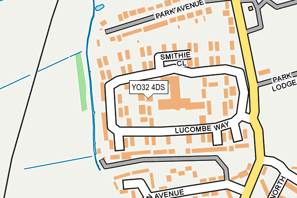 YO32 4DS map - OS OpenMap – Local (Ordnance Survey)