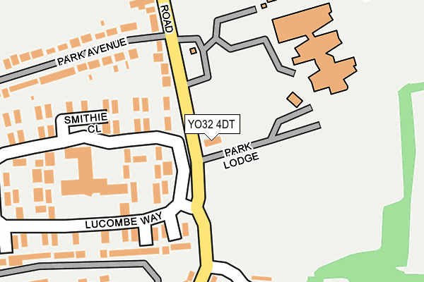 YO32 4DT map - OS OpenMap – Local (Ordnance Survey)