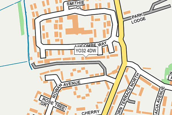YO32 4DW map - OS OpenMap – Local (Ordnance Survey)