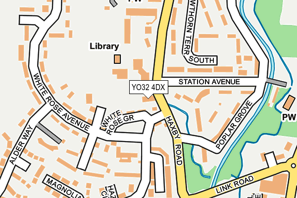 YO32 4DX map - OS OpenMap – Local (Ordnance Survey)