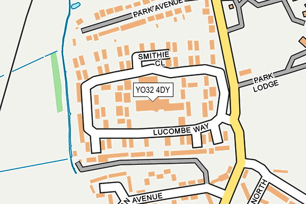 YO32 4DY map - OS OpenMap – Local (Ordnance Survey)