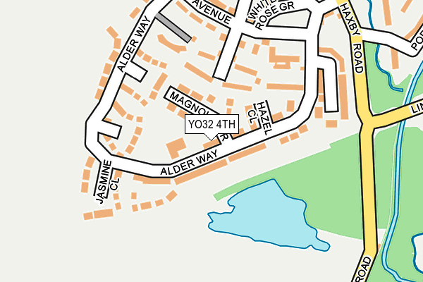 YO32 4TH map - OS OpenMap – Local (Ordnance Survey)