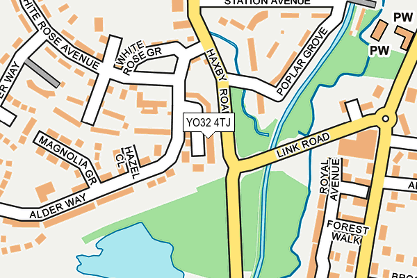 YO32 4TJ map - OS OpenMap – Local (Ordnance Survey)