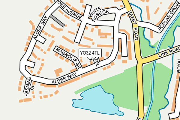 YO32 4TL map - OS OpenMap – Local (Ordnance Survey)