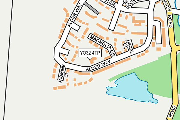 YO32 4TP map - OS OpenMap – Local (Ordnance Survey)