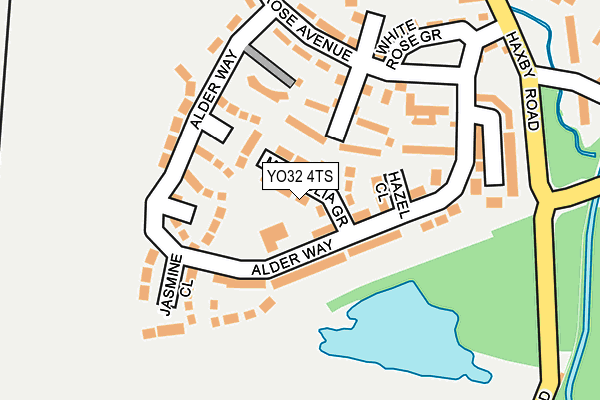 YO32 4TS map - OS OpenMap – Local (Ordnance Survey)