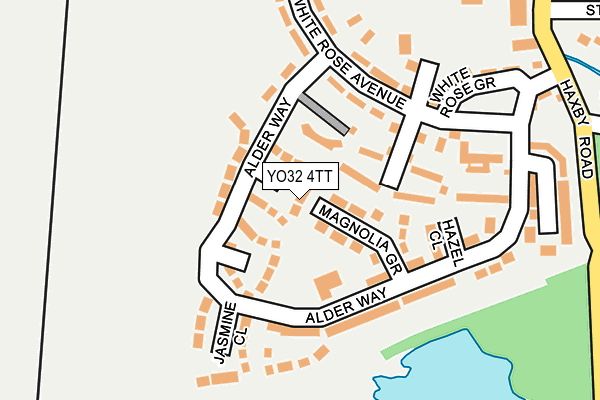 YO32 4TT map - OS OpenMap – Local (Ordnance Survey)