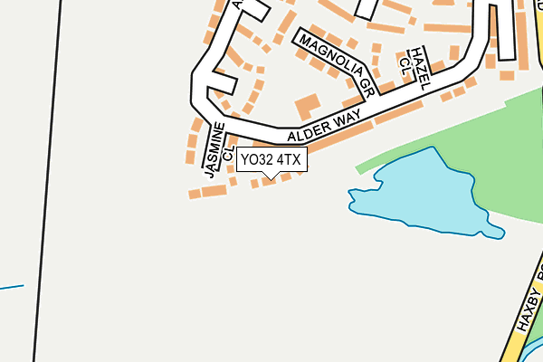 YO32 4TX map - OS OpenMap – Local (Ordnance Survey)