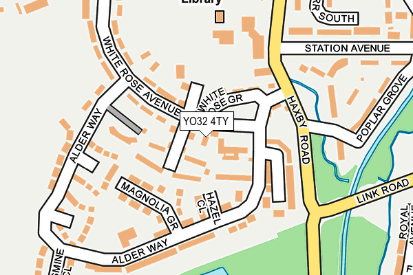 YO32 4TY map - OS OpenMap – Local (Ordnance Survey)
