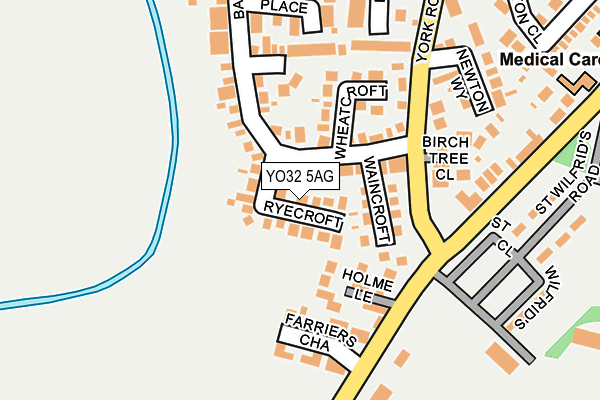 YO32 5AG map - OS OpenMap – Local (Ordnance Survey)
