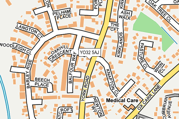 YO32 5AJ map - OS OpenMap – Local (Ordnance Survey)