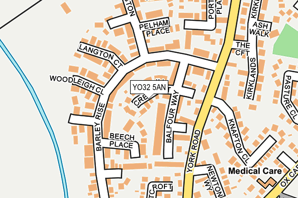 YO32 5AN map - OS OpenMap – Local (Ordnance Survey)