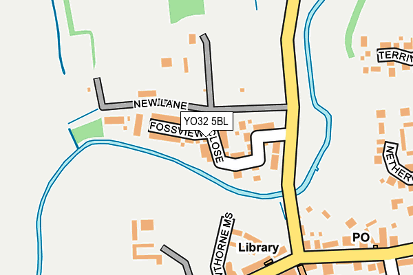 YO32 5BL map - OS OpenMap – Local (Ordnance Survey)