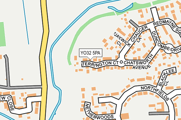 YO32 5PA map - OS OpenMap – Local (Ordnance Survey)