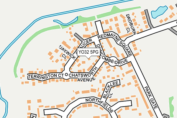 YO32 5PG map - OS OpenMap – Local (Ordnance Survey)