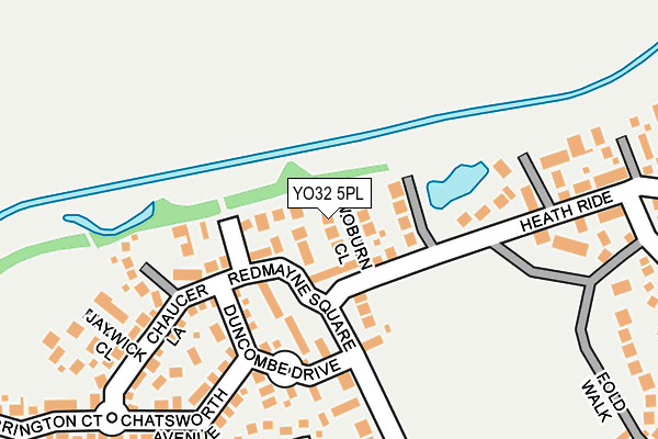 YO32 5PL map - OS OpenMap – Local (Ordnance Survey)