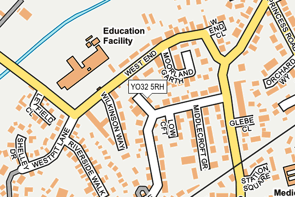 YO32 5RH map - OS OpenMap – Local (Ordnance Survey)