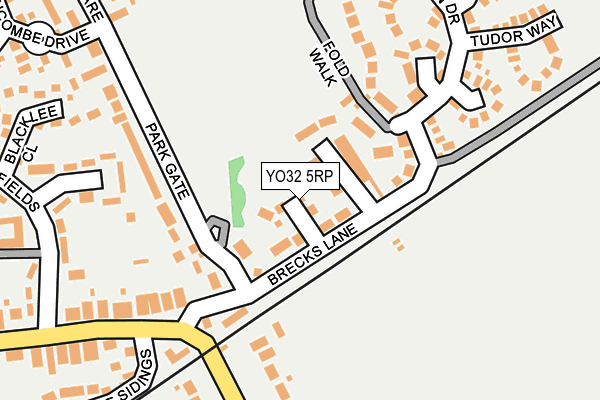 YO32 5RP map - OS OpenMap – Local (Ordnance Survey)
