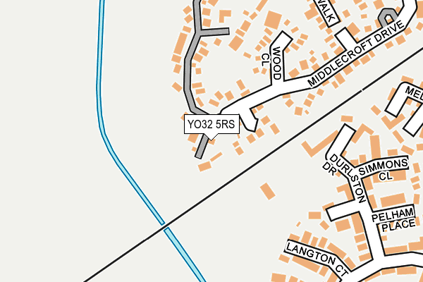 YO32 5RS map - OS OpenMap – Local (Ordnance Survey)