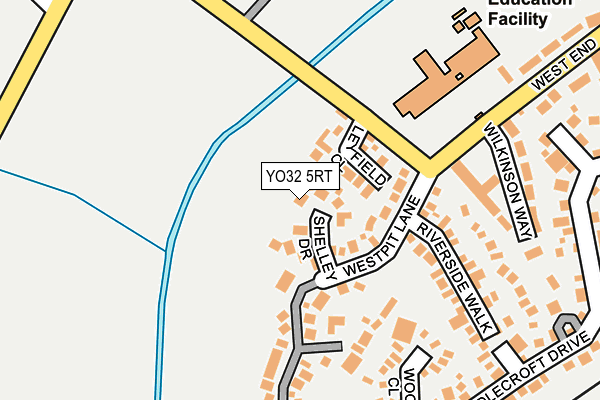 YO32 5RT map - OS OpenMap – Local (Ordnance Survey)