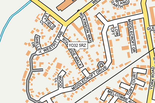 YO32 5RZ map - OS OpenMap – Local (Ordnance Survey)