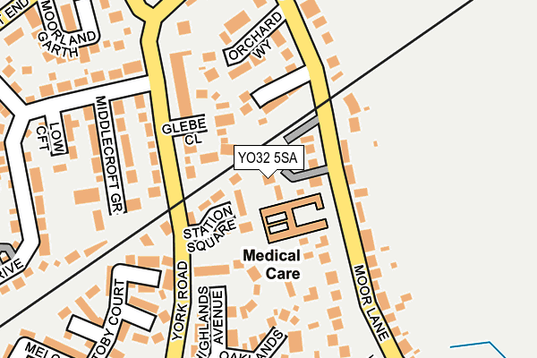 YO32 5SA map - OS OpenMap – Local (Ordnance Survey)