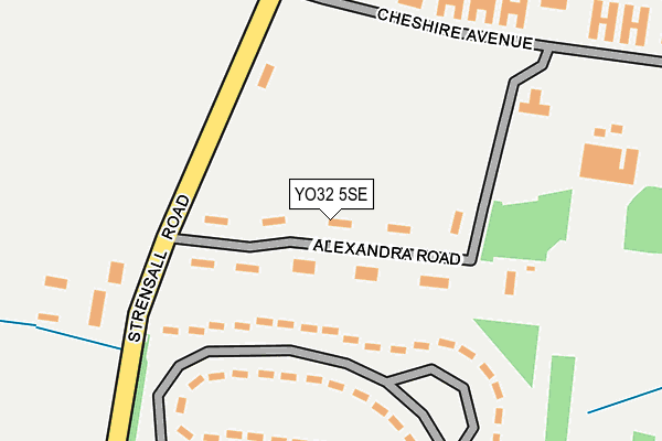 YO32 5SE map - OS OpenMap – Local (Ordnance Survey)