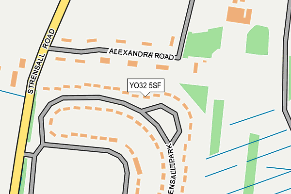 YO32 5SF map - OS OpenMap – Local (Ordnance Survey)