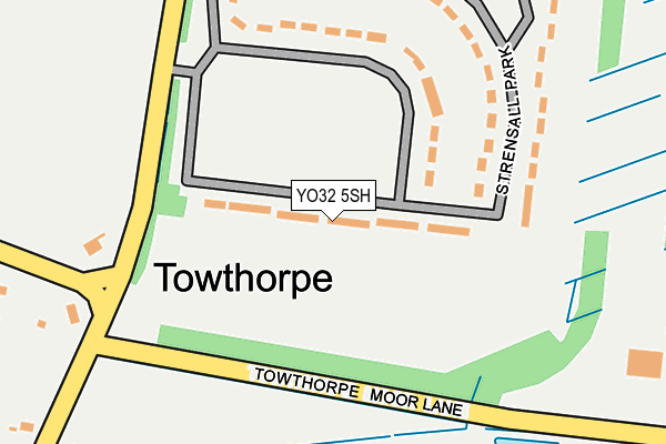 YO32 5SH map - OS OpenMap – Local (Ordnance Survey)