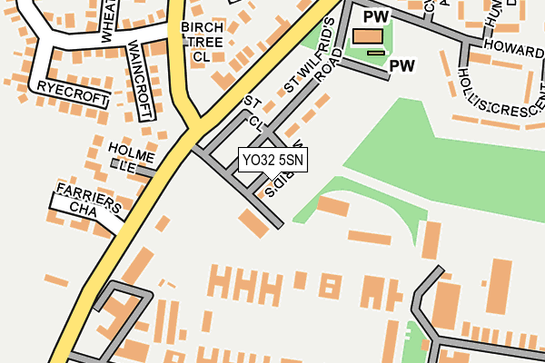 YO32 5SN map - OS OpenMap – Local (Ordnance Survey)
