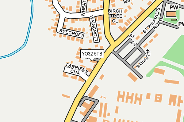YO32 5TB map - OS OpenMap – Local (Ordnance Survey)
