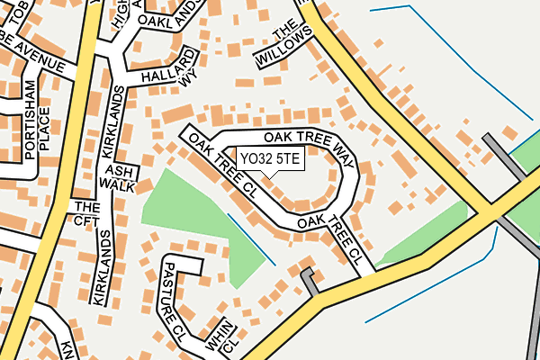 YO32 5TE map - OS OpenMap – Local (Ordnance Survey)