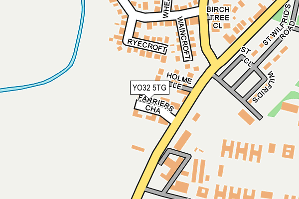 YO32 5TG map - OS OpenMap – Local (Ordnance Survey)